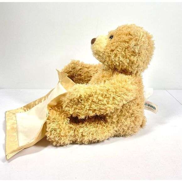 Baby Gund Peek A Boo Bear Interactive Stuffed Plush Animal Works! Talking Bear - Picture 3 of 8
